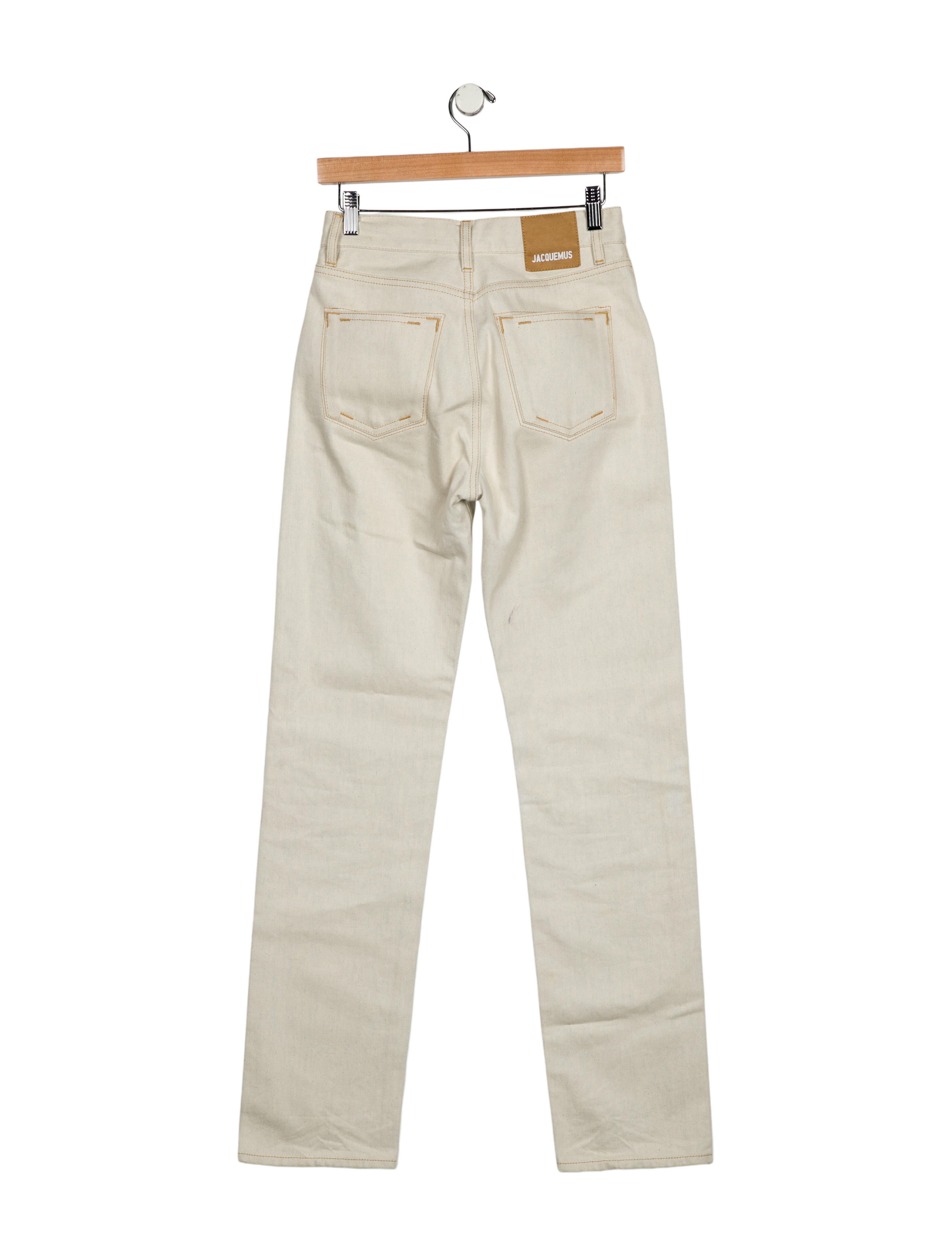 Jacquemus High-Rise Straight Leg Jeans